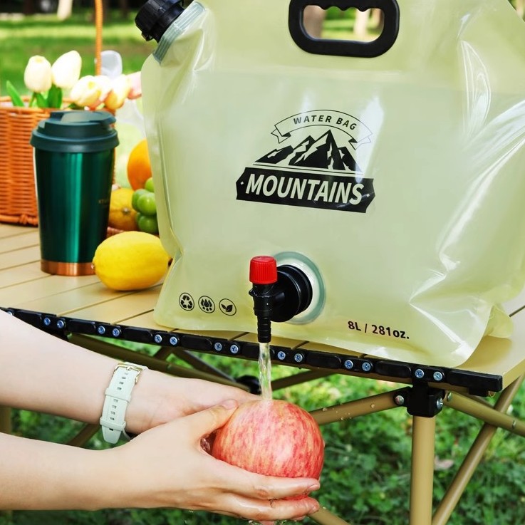 35mm wide fill spout of food-grade portable water storage bag