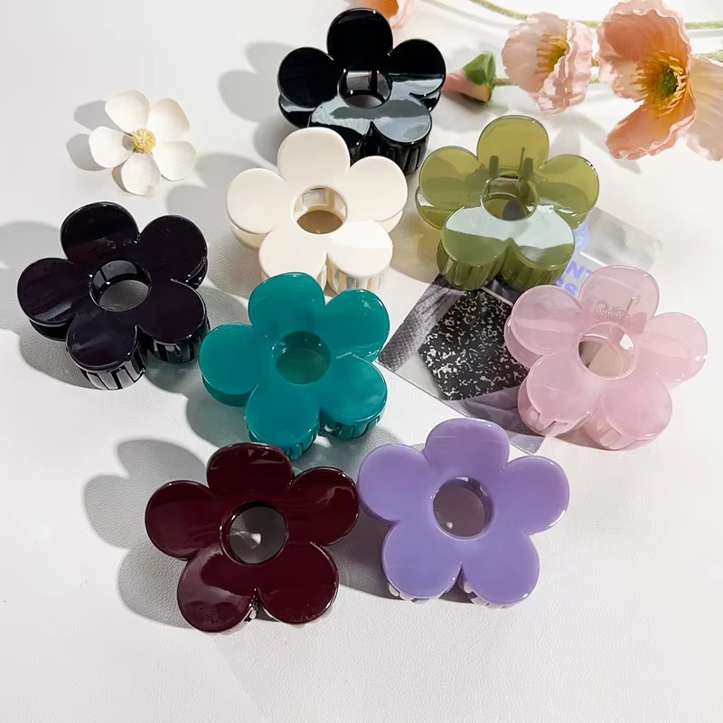 6.8*5.6*4.8cm Plastic Fancy Jelly Claw Clips